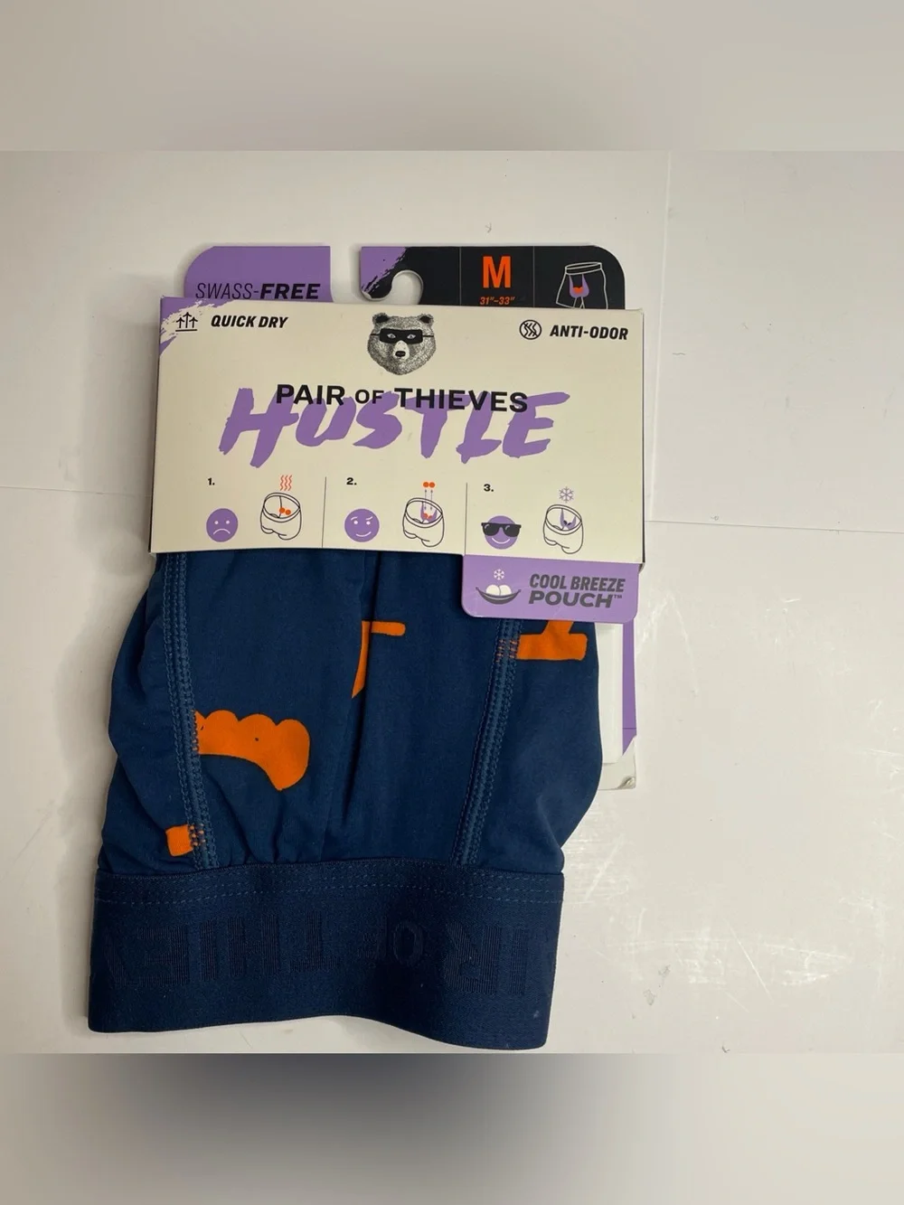 Pair of Thieves Hustle Boxer Briefs Cool Breeze Pouch. ONE Pair. Size M. *NEW*
